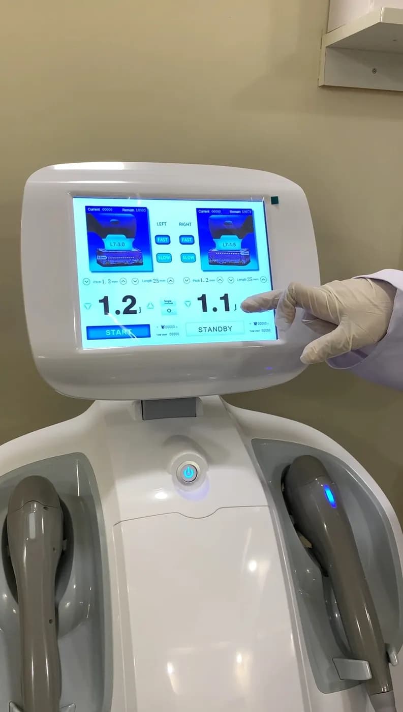 HIFU machine used for face and neck treatments at B.Star Aesthetic Clinic